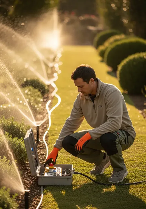 servicio de jardinería de Instalación de Riego Automático